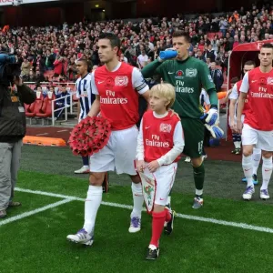 Robin van Persie Leads Arsenal Out at Emirates Stadium (2011-12): Arsenal vs. West Bromwich Albion