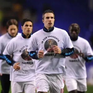 Robin van Persie Prepares for Everton vs Arsenal Clash in Premier League (2011-12)