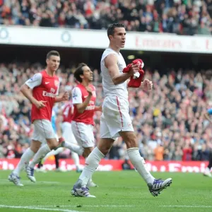 Robin van Persie Print (Arsenal v Sunderland 2011-12)
