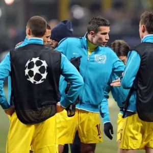 Robin van Persie: Rallying the Arsenal Team Before the AC Milan Showdown, 2012 Robin van Persie: Rallying the Arsenal Team Before the AC Milan Showdown, 2012