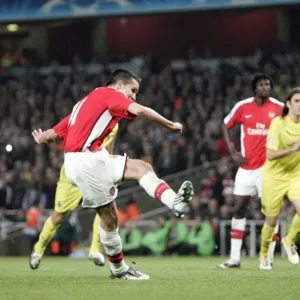Robin van Persie scores Arsenals 3rd goal from the penalty spot