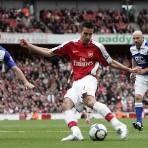 Robin van Persie Scores Arsenal's First Goal Against Birmingham City: 3-1 Victory in the Barclays Premier League Robin van Persie Scores Arsenal's First Goal Against Birmingham City: 3-1 Victory in the Barclays Premier League
