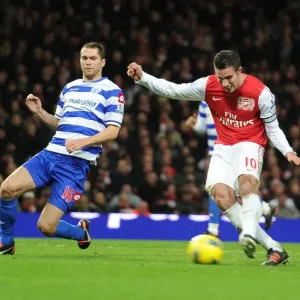 Robin van Persie Scores First Goal: Arsenal vs. Queens Park Rangers, 2011-12 Premier League