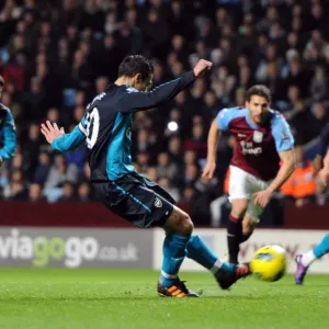 Robin van Persie Scores Penalty: Aston Villa vs. Arsenal, Premier League 2011-12