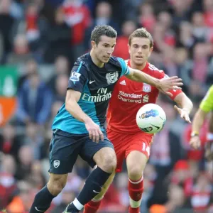 Robin van Persie Surges Past Jordan Henderson: Liverpool vs Arsenal, Premier League 2011-12