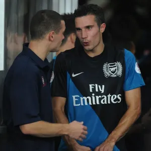 Robin van Persie and Thomas Vermaelen (Arsenal). Malaysia XI 0: 4 Arsenal