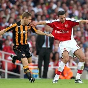 Robin van Persie vs. Andy Dawson: Arsenal's 1-2 Defeat to Hull City in the Barclays Premier League (September 27, 2008) Robin van Persie vs. Andy Dawson: Arsenal's 1-2 Defeat to Hull City in the Barclays Premier League (September 27, 2008)