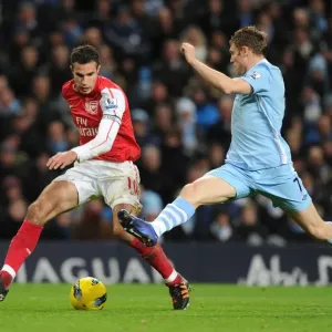Robin van Persie vs. James Milner: Clash of the Titans - Manchester City vs. Arsenal, Premier League, 2011-12
