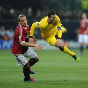 Robin van Persie vs. Philippe Mexes: Clash in the UEFA Champions League Robin van Persie vs. Philippe Mexes: Clash in the UEFA Champions League