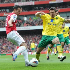 Robin van Persie vs Russel Martin Print
