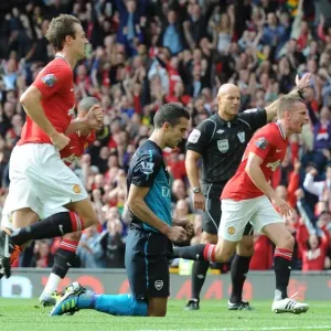 Robin van Persie's Agonizing Miss: Manchester United vs. Arsenal, 2011-12 Premier League Robin van Persie's Agonizing Miss: Manchester United vs. Arsenal, 2011-12 Premier League