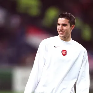Print of Robin van Persie in action Print of Robin van Persie in action