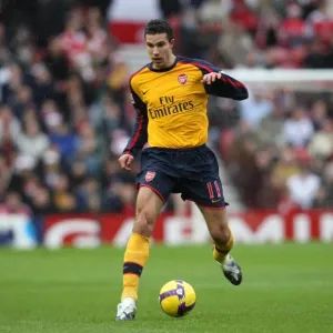 Robin van Persie's Battle: Middlesbrough 1-1 Arsenal, Barclays Premier League, December 2008 Robin van Persie's Battle: Middlesbrough 1-1 Arsenal, Barclays Premier League, December 2008