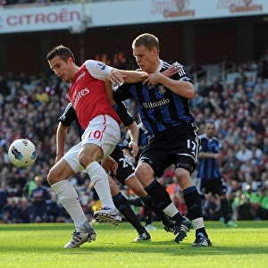 Robin van Persie's Brace: Arsenal's Thrilling 3-1 Victory Over Stoke City in the Premier League, 2011