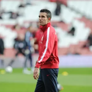 Robin van Persie's Focus: Arsenal's 3-1 Victory Over Stoke City in the Premier League