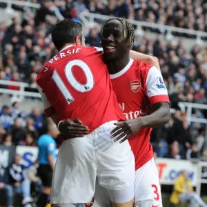 Robin van Persie's Game-tying Goal Celebration with Bacary Sagna (Arsenal vs. Newcastle, 2011)