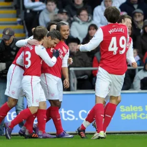 Robin van Persie's Goal Celebration: Swansea City vs. Arsenal (2011-12)