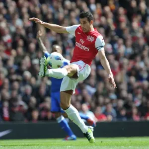 Robin van Persie's Intense Performance: Arsenal vs. Chelsea, Premier League 2011-12 Robin van Persie's Intense Performance: Arsenal vs. Chelsea, Premier League 2011-12