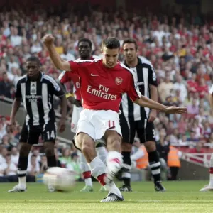 Robin van Persie's Penalty: Arsenal's First Goal in 3-0 Victory over Newcastle United, Barclays Premier League, Emirates Stadium (August 30, 2008) Robin van Persie's Penalty: Arsenal's First Goal in 3-0 Victory over Newcastle United, Barclays Premier League, Emirates Stadium (August 30, 2008)