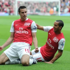 Robin van Persie Print - 2011 Premier League Strike Robin van Persie Print - 2011 Premier League Strike