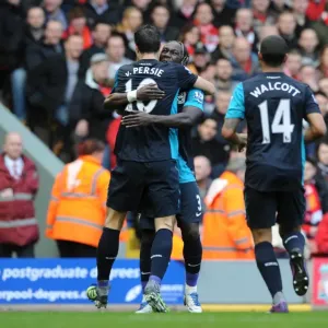 Robin van Persie's Strike: Liverpool vs. Arsenal, Premier League 2011-12