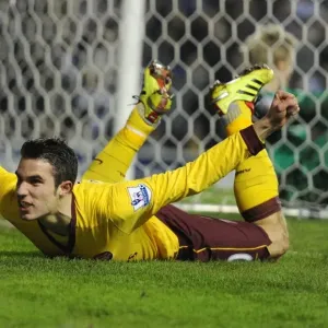 Robin van Persie's Triumph: Arsenal's 3rd Goal vs Leeds United in FA Cup