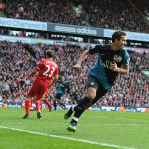 Robin van Persie's Unforgettable Strike: Arsenal's Victory Over Liverpool in the Premier League 2011-12