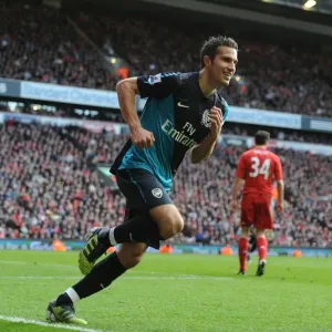 Robin van Persie's Unforgettable Strike: Liverpool vs. Arsenal, Premier League 2011-12 - The Moment RvP Silenced Anfield