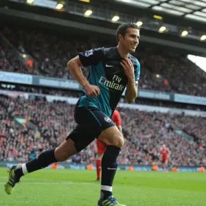 Robin van Persie's Unforgettable Strike: Liverpool vs. Arsenal, Premier League 2011-12