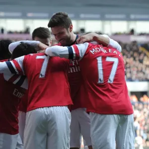 Rosicky and Giroud Celebrate Arsenal's First Goal Against West Bromwich Albion (2012-13) Rosicky and Giroud Celebrate Arsenal's First Goal Against West Bromwich Albion (2012-13)