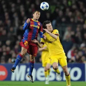 Rosicky vs Adriano: Barcelona's Triumph over Arsenal in the UEFA Champions League (2011)