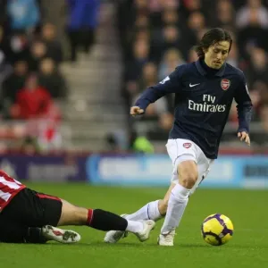 Rosicky vs. Cana: Arsenal's Victory over Sunderland (1:0), Barclays Premier League, 2009