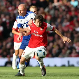 Rosicky vs Carr: Arsenal's Victory over Birmingham (2:1), Barclays Premier League, Emirates Stadium, October 16, 2010