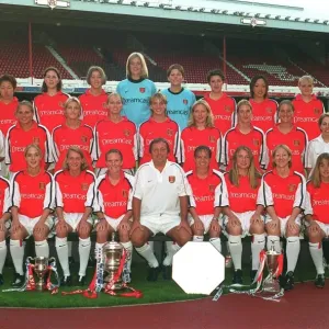 Arsenal Ladies Team Print 2001/2002