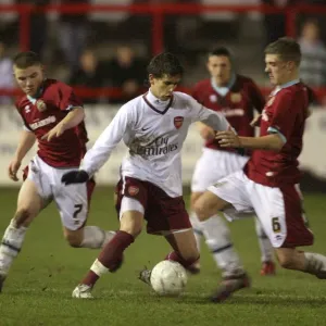 Rui Fonte (Arsenal) Christopher Lynch (Burnley) Rui Fonte (Arsenal) Christopher Lynch (Burnley)