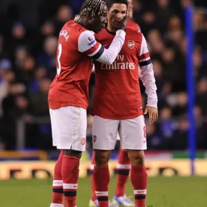 Sagna and Arteta: Everton vs. Arsenal, Premier League Showdown (2012-13)
