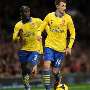 Sagna and Ramsey: Arsenal's Unyielding Duo at Old Trafford (Manchester United v Arsenal 2013-14) Sagna and Ramsey: Arsenal's Unyielding Duo at Old Trafford (Manchester United v Arsenal 2013-14)