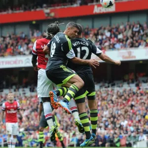 Sagna Scores Third Goal for Arsenal Against Stoke Amidst Pressure from Walters and Wilson Sagna Scores Third Goal for Arsenal Against Stoke Amidst Pressure from Walters and Wilson