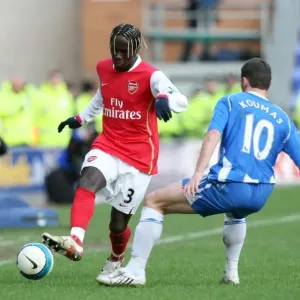 Sagna vs. Koumas: Stalemate at JJB Stadium - Arsenal vs. Wigan, Barclays Premier League, 2008 Sagna vs. Koumas: Stalemate at JJB Stadium - Arsenal vs. Wigan, Barclays Premier League, 2008