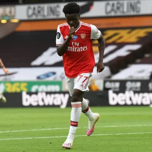 Saka Scores: Arsenal's Triumph at Wolverhampton Wanderers (2019-2020)