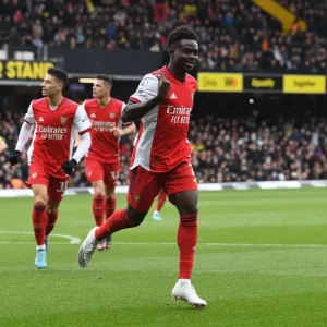 Saka Scores: Arsenal's Victory at Watford (Premier League 2021-22) Saka Scores: Arsenal's Victory at Watford (Premier League 2021-22)