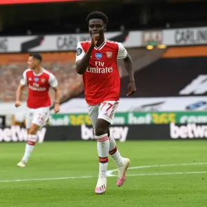 Saka Scores: Arsenal's Victory at Wolverhampton Wanderers (2019-2020)