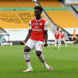 Saka Scores: Arsenal's Victory at Wolverhampton Wanderers (2019-2020)