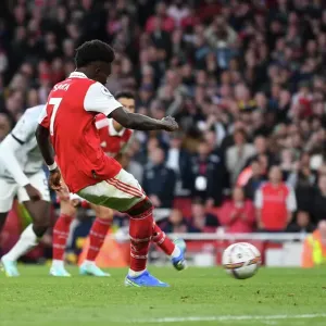 Saka Scores Penalty: Arsenal's Triumph Over Liverpool in 2022-23 Premier League