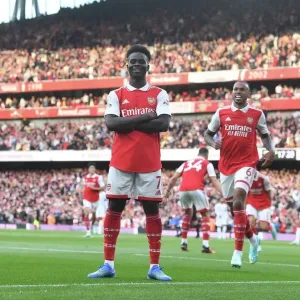 Bukayo Saka Scores the Second Print Bukayo Saka Scores the Second Print