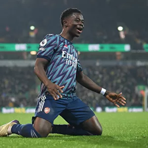 Saka Scores Thriller: Arsenal's 3-1 Victory over Norwich City in the 2021-22 Premier League