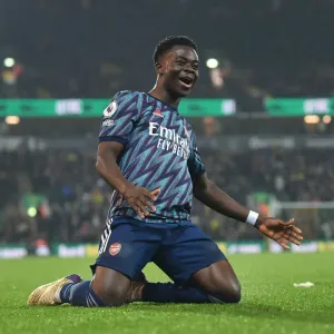 Saka Scores Thriller: Arsenal's Triumphant 3-1 Victory Over Norwich City in the Premier League (2021-22) Saka Scores Thriller: Arsenal's Triumphant 3-1 Victory Over Norwich City in the Premier League (2021-22)