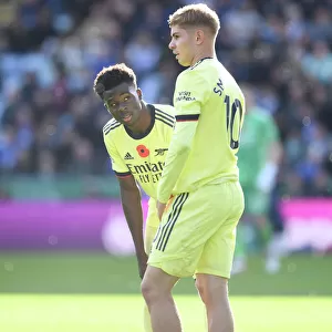 Saka and Smith Rowe in Action: Arsenal vs Leicester City, Premier League 2021-22