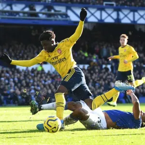 Saka vs Mina: Intense Battle at Goodison Park - Everton vs Arsenal, Premier League 2019-20