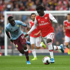 Saka vs. Nakamba: Intense Face-Off in Arsenal vs. Aston Villa Premier League Clash